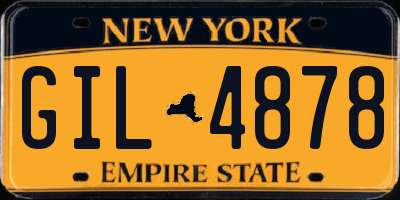 NY license plate GIL4878