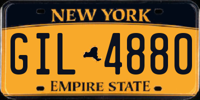 NY license plate GIL4880