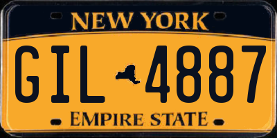 NY license plate GIL4887