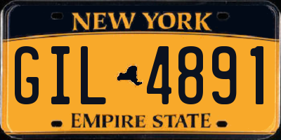 NY license plate GIL4891