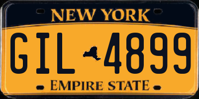 NY license plate GIL4899