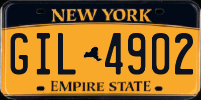 NY license plate GIL4902