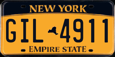 NY license plate GIL4911