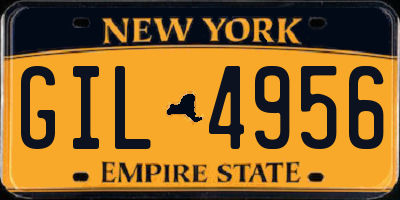 NY license plate GIL4956