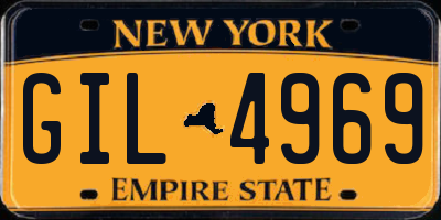 NY license plate GIL4969