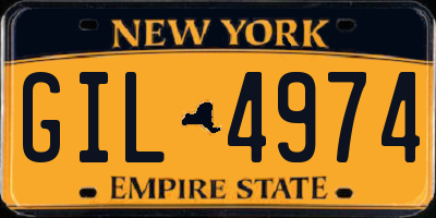 NY license plate GIL4974