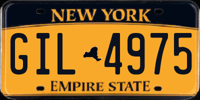 NY license plate GIL4975