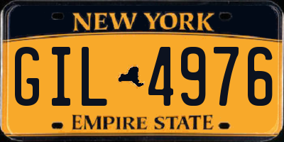 NY license plate GIL4976