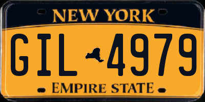 NY license plate GIL4979