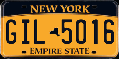 NY license plate GIL5016