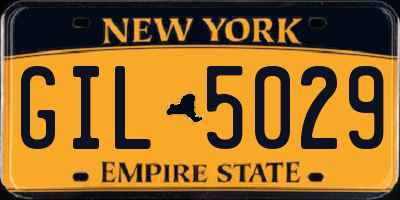 NY license plate GIL5029