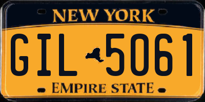 NY license plate GIL5061