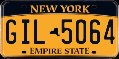 NY license plate GIL5064