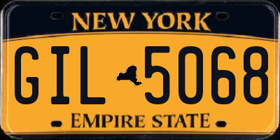 NY license plate GIL5068