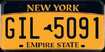 NY license plate GIL5091