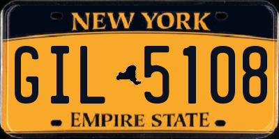 NY license plate GIL5108
