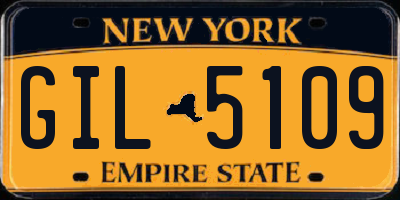 NY license plate GIL5109