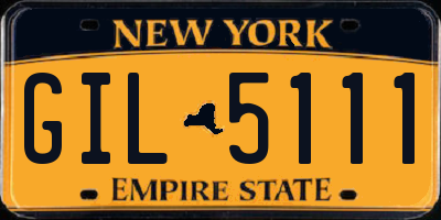 NY license plate GIL5111