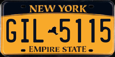NY license plate GIL5115