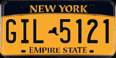 NY license plate GIL5121