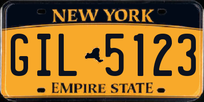 NY license plate GIL5123