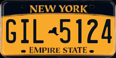 NY license plate GIL5124