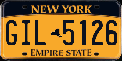 NY license plate GIL5126