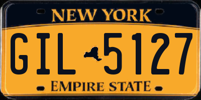 NY license plate GIL5127