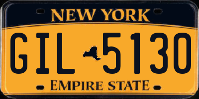 NY license plate GIL5130