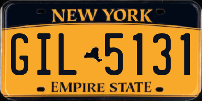 NY license plate GIL5131
