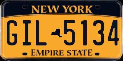 NY license plate GIL5134