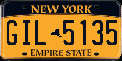 NY license plate GIL5135