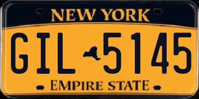 NY license plate GIL5145