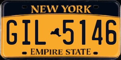 NY license plate GIL5146