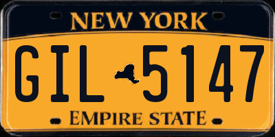 NY license plate GIL5147
