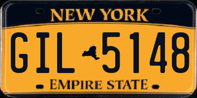 NY license plate GIL5148