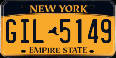 NY license plate GIL5149