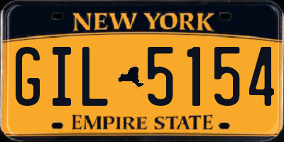 NY license plate GIL5154