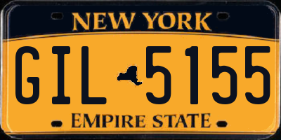 NY license plate GIL5155