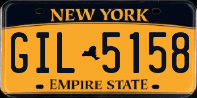 NY license plate GIL5158