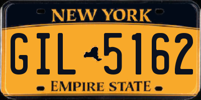 NY license plate GIL5162