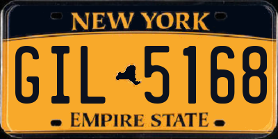 NY license plate GIL5168