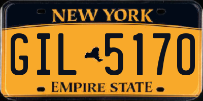 NY license plate GIL5170