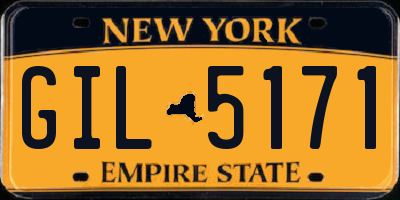 NY license plate GIL5171