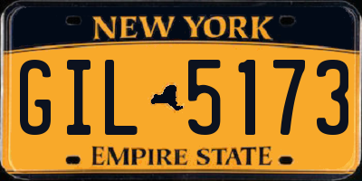 NY license plate GIL5173