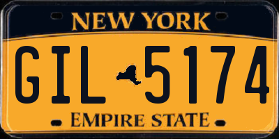 NY license plate GIL5174
