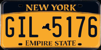 NY license plate GIL5176
