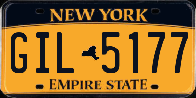 NY license plate GIL5177