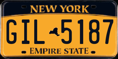NY license plate GIL5187