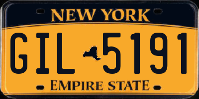 NY license plate GIL5191